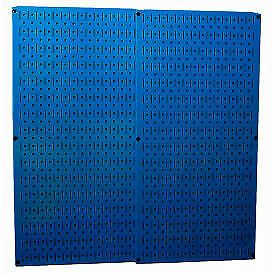 Wall Control Pegboard Pack- 2 Panels, Blue Metal, 32&#034; X 32&#034; X 3/4&#034; 30-P-3232 BU
