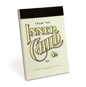 NEW Knock Knock ALTER EGO Note Pad: FROM THE INNER CHILD (5x7&#034;, 50 sheet book)