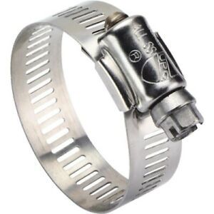 Ideal 5 In. - 7 In. All Stainless Steel Marine-Grade Hose Clamp - Pack 10