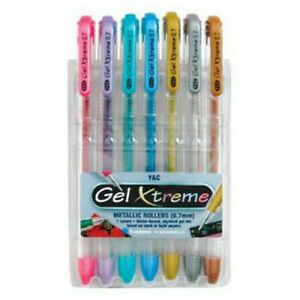 YASUTOMO/AMERICAN KUSA CR GX1007 GEL XTREME PEN METALLIC 7 COLOR SET CARDED