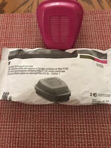 (1) Package Of 2 Cartridges———3M 60926 Multi Gas/Vapor Cartridge/Filter, P1OO