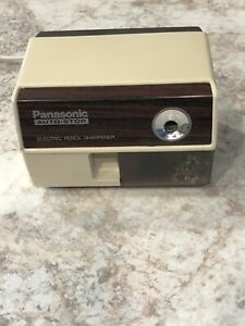 Panasonic Auto Stop Electric Pencil Sharpener KP-110 Tested Working Vintage