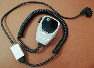 Vintage MOTOROLA HMN1056D PALM MIC / MICROPHONE w/ Cat5e Coiled Extension Cord