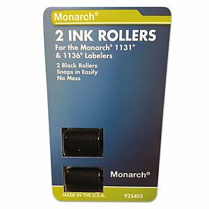Monarch 925403 Replacement Ink Rollers, Black, 2/Pack 925403 925403  - 1 Each