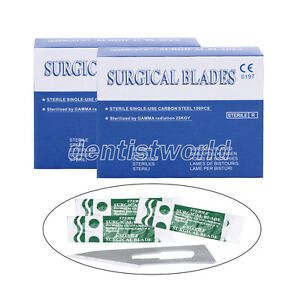 2Boxes Dental Surgical Scalpel Blades Medical Instruments 11# Size 100pcs/Box