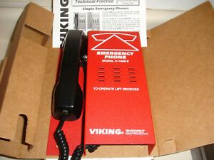 Viking K-1500-E Elevator Phone With Handset No Dial Pad 
