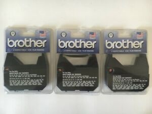 (3) Brother 1230 ribbon 2 pack 1030 correction ribbon (black) lot NOS sealed