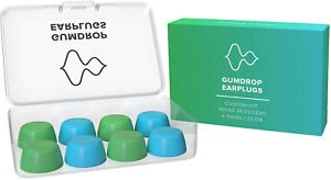 Gumdrop Earplugs - Custom-Fit Reusable Silicone Ear Plugs - Soft, Moldable Noise