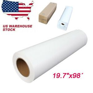NEW 19.7&#034; x 98 Roll Eco-Solvent Printable Heat Transfer Vinyl For Dark T-shirt