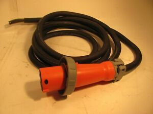 HUBBELL 460P12WR  FEMALE CORDSET PLUG END 125/250 v.  3P  4W  with 14&#039; 8-4 wire