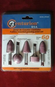 GRINDING POINTS=5 PIECES,SET=ALUMINUM OXIDE=60 GRIT=FOR USE ON STEEL=CENTURION=