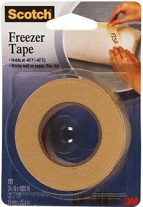Scotch Freezer Tape 3M 178 &#034; x 1100&#034; 1 ea (Pack of 4)