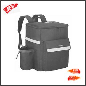 Thermal Food Delivery Backpack with Cup Holders Insulated Pizza Delivery
