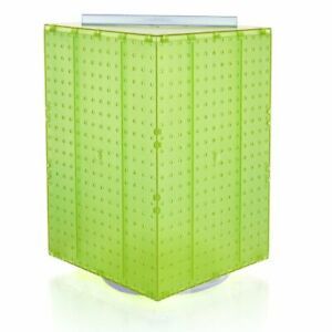 Azar Displays 701414-GRE Rotating Display Stand - 4-Sided Display Racks - Peg...