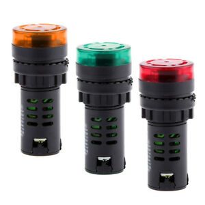 LED Flash Alarm Signal Lamp Beep Buzzer Warning Light AC220V AD16-22SM