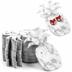 300-Sheet Pineapple Shaped Earring Card Holder for Retail, Marble, 1.8&#034; x 2.5&#034;