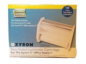 NEW TWO-SIDED LAMINATE CARTRIDGE FOR XYRON 5&#034; OFFICE STATION DL1601-18A 2-SIDED