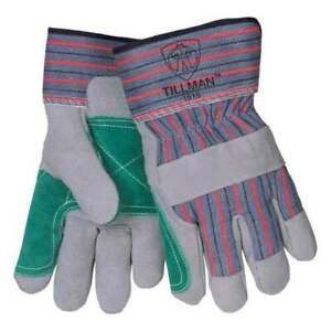 Tillman 1515 Double Palm Select Split Cowhide Canvas Work Gloves L (12 Pack) NWT
