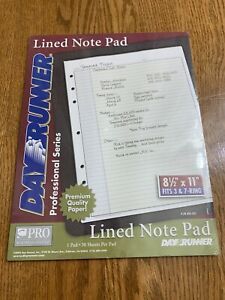 Day Runner Lined Note Pad Professional Series 493-341