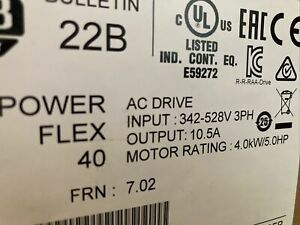 ALLEN-BRADLEY [22B-D010N104] PowerFlex 40 AC Drive [22B-D010N104] Brand New