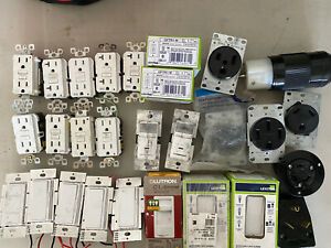 Electrical Devices Lot GFCIs, NEMA Plugs, and Dimmers