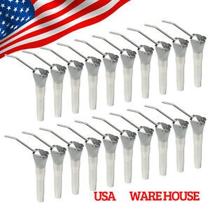 20X USA Dental 3 Way Air Water Spray Triple Syringe Handpiece w/ Nozzles Tips