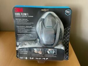 3M PRO Cool Flow Respirator A1P2 SIZE Medium with Extra Cartridges