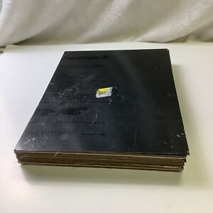 (Set Of 22) Rowmark Color Hues Black 1/8” Engraving Sheets, 8”x12”