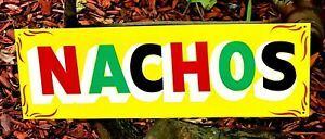 Hand Painted Mexican Food Truck Concession Restaurant Diner Menu Nacho&#039;s  Sign