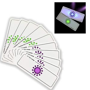 5 Sets UVC/UVB Test Card,Test for All UVA/UVB/UVC Device Such as/Phone Cleaner/P