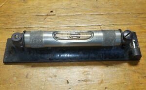 VINTAGE LS STARRETT 98-6 6&#034; MACHINIST LEVEL, Cross Test Level