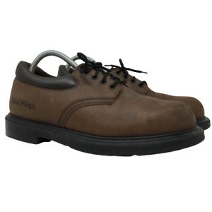 Red Wing Shoes Mens 4407 Oxfords Steel Toe Work Shoes Brown Leather Size 9.5 D