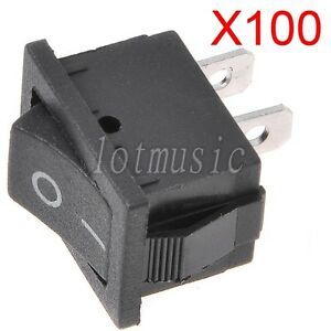 100* NEW 2Pin Snap-in On/Off Rocker Switch