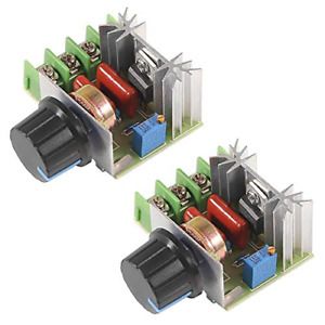 ALMOCN 2PCS 2000W PWM AC Motor Speed Control Module AC 50-220V 2000Wmax 25A SCR