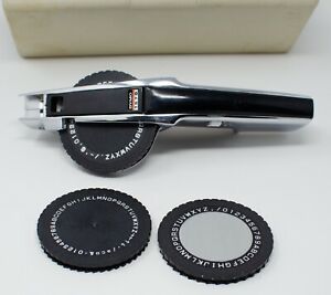 Vintage Dymo 1570 Label Maker w/ Small Print Embossing Wheel &amp; Hard Case