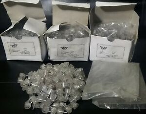 LOT OF 400 Allied Bolt Lexar 7128 RG-6 Clear Cable Clip W/ 2.78&#034; Nail In Tap