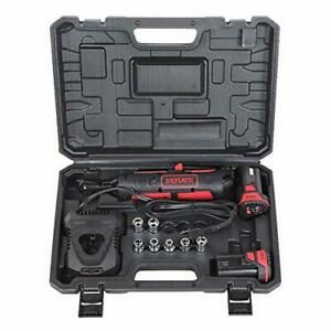 Cordless Electric Wrench, 3/8&#034; Ratchet Wrench Set Angle Drill Screwdriver