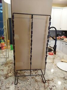 3 Strip 36 Clip Snack Rack - Counter Top Display for Potato Chip Bags - brown
