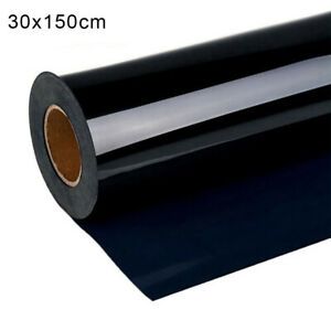 30x150CM PVC Heat Transfer Vinyl Film Printing Crop For Sportswear Decor Black