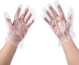 500 PCS Plastic Disposable Gloves, Transparent, One Size Fits Most,by Brandon-su