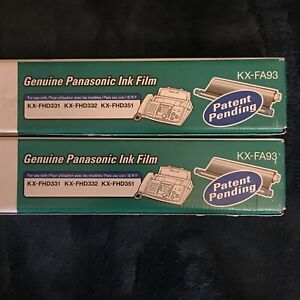 *NEW* Qty 2 Genuine Panasonic Ink Film KX-FA93 For KX-FHD331 KX-FHD332 KX-FHD351