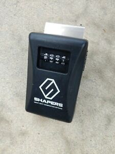 LOCK BOX CAR WINDOW COMBINATION USED SOLD AS IS BLACK SHAPERS HEAVY DUTY SAFE
