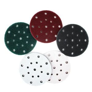6in 150mm Hook &amp; Loop Sanding Discs 17 Hole Scouring Pads Sandpaper 240~800 Grit