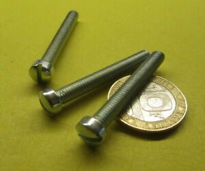 Fillister Head Zinc Steel Slotted Machine Screw 10-32 x 1.50&#034; Length 100 Pcs