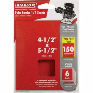 Diablo Clamp-On 150 Grit 4-1/2 In. x 5-1/2 In. 1/4 Sheet Power Sanding Sheet