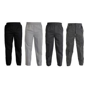 Elastic Unisex Chefs Waiter Trousers Pants