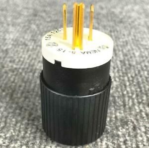 Hubbell NEMA 5-15 Male Connector Plug 15 Amp 125 VAC