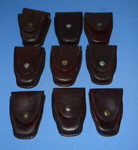 LOT OF NINE 9 TEX SHOEMAKER &amp; SONS 204 HANDCUFF CASES