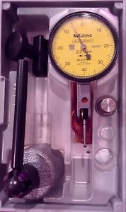 Mitutoyo 513-908-10E DIAL TI, BAS, STD with Stand 0.8 mm, 3 m Accuracy, 0.01 mm
