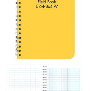 Elan Publishing Company E64-8x4W Wire-O Field Surveying Book 4  x 7  Yellow...